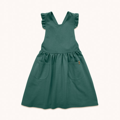 Pinafore Dress - Spruce Green