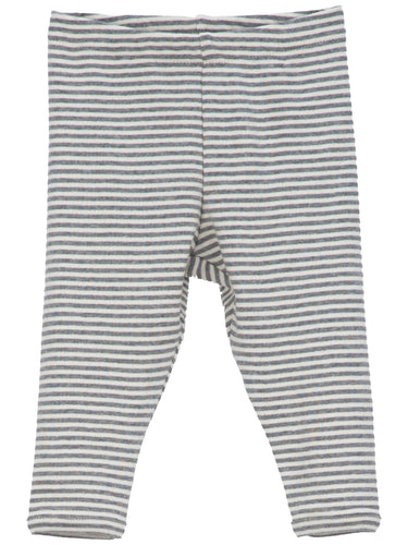 Grey Ecru Stripe Leggings