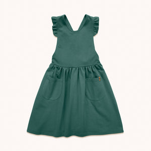 Pinafore Dress - Spruce Green