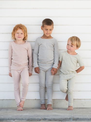 Pink Stripe Leggings