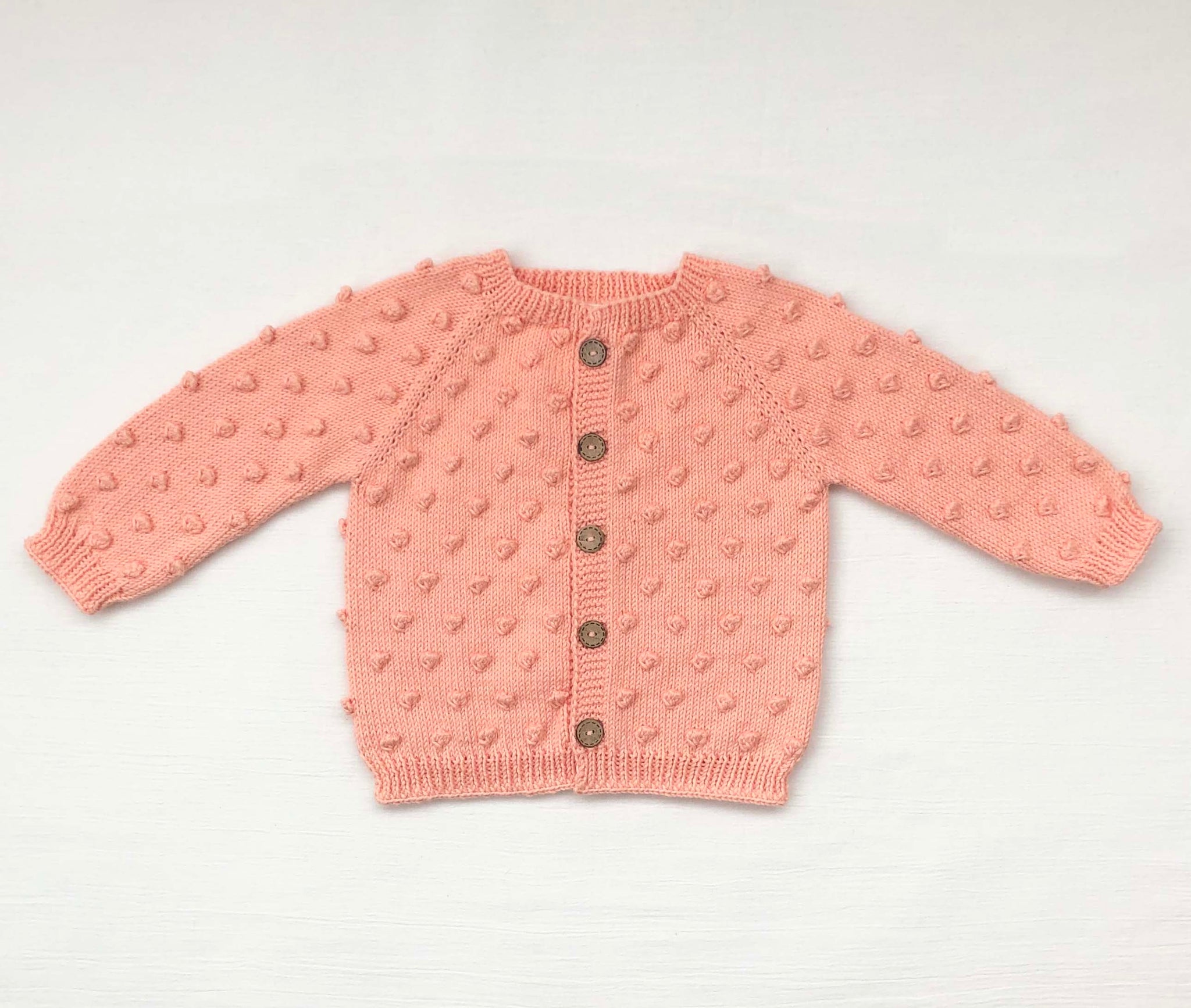 Popcorn Cardigan - Papaya – Little Mika