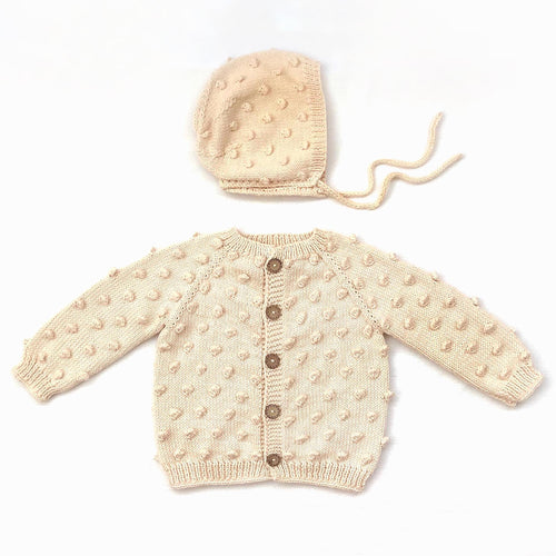 Popcorn Cardigan - Natural